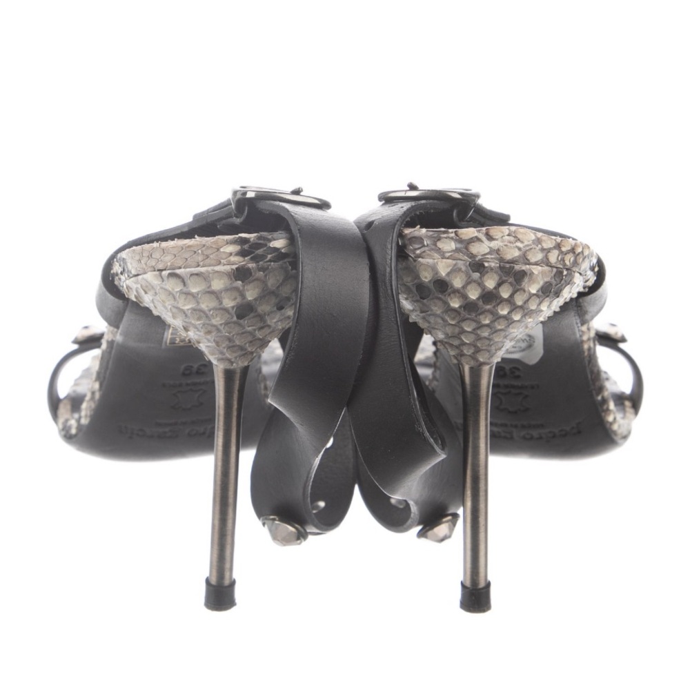 Pedro Garcia Python Print Sexy Heels - Size 39 - image 4